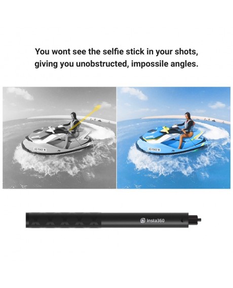 Insta360 Invisible Selfie Stick 1/4 Inch Screw 28cm-120cm Adjustable Length for Insta360 ONE X/ ONE/ EVO Camera