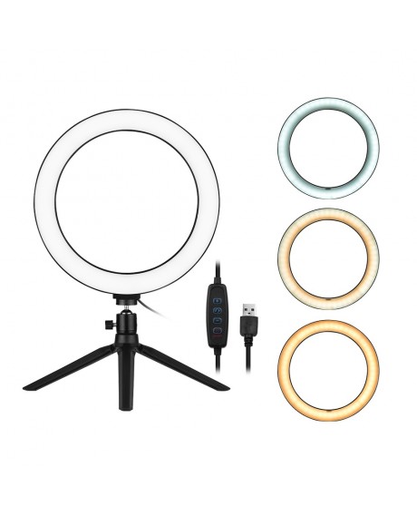 10 Inch LED Ring Light with Tripod Stand