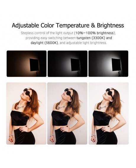 Godox FL60 60W Flexible LED Video Light 3300-5600K Bi-color Foldable Cloth Light with Controller + Remote Control + X-shaped Support 30*45cm Unfolded Size for Portrait Outdoor Studio Shooting