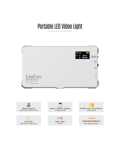 LituFoto F12 Mini LED Video Light Lamp