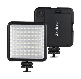 Andoer LED 64 USB Continuous On Camera LED Panel Light Portable Mini Dimmable Camcorder Video Lighting for Canon Nikon Sony A7 Panasonic Olympus Neewer Godox Photo Studio