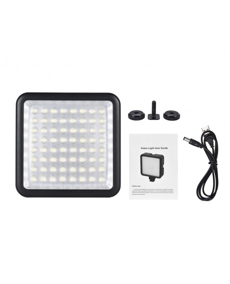Andoer LED 64 USB Continuous On Camera LED Panel Light Portable Mini Dimmable Camcorder Video Lighting for Canon Nikon Sony A7 Panasonic Olympus Neewer Godox Photo Studio