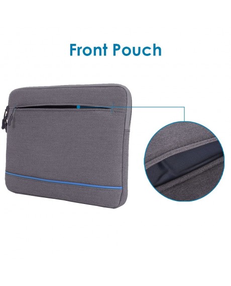 Prowell NB53283A Tablet Bag 13 inch Tablet Case Cover Zipper Soft Business Handbag Fashion Portable Tablet Pouch with Front Pocket Briefcase for iPad Samsung Xiaomi