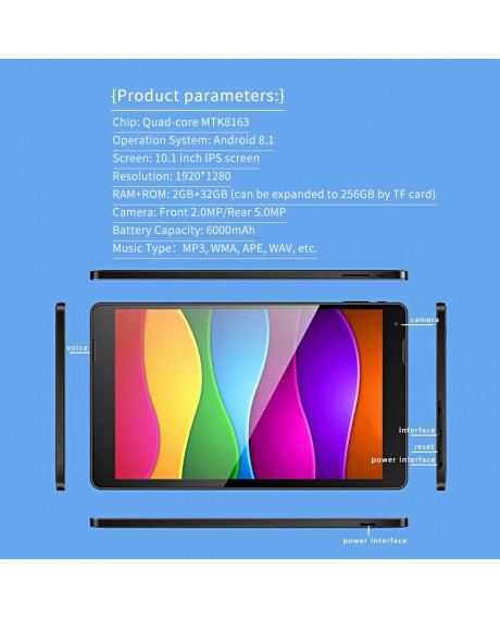 netgreen H10 MTK8163 Quad Core 10.1 Inch Tablet