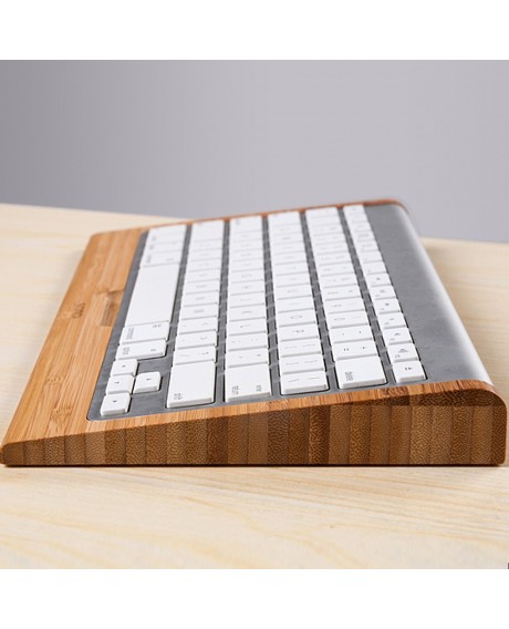 Bamboo Keyboard Stand Practical Base Holder for Apple iMac PC Computer BT Keyboard Protective Case Cover Multi-functional