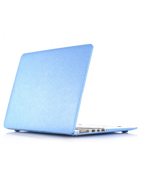 Hard Case Silk Pattern Leather Cover Snap-on Shell Protective Skin Ultra Slim Light Weight for Apple Macbook Pro 15-inch 15.4
