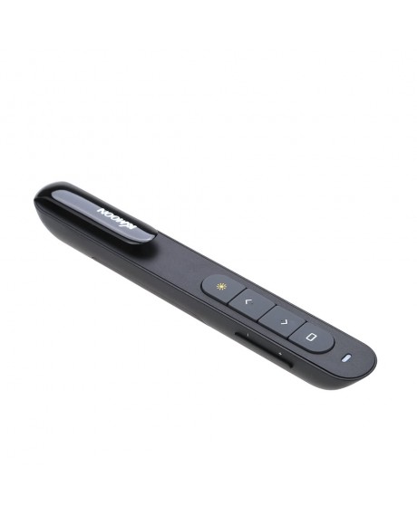 KKmoon 2.4GHz Wireless PowerPoint Clicker Remote Controller Flip Laser Pen Pointer Handheld PPT Presenter Unibody 10m Controlling Range Support Hyperlink Volume Control with USB Receiver