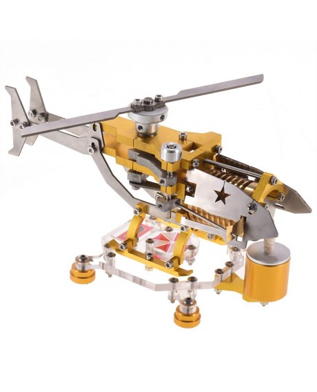 Vacuum Stirling Engine Generator Model 300-1000RPM Transport Helicopter Design   Stirling Engine Motor Kit Science Metal Toy Decor Collection