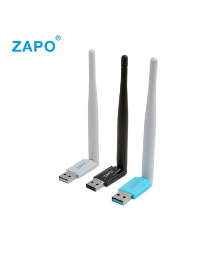 ZAPO W88 RTL8188 150Mbps Wireless USB Network Card WiFi Adapter Receiver Transmitter Black