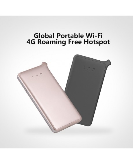 GlocalMe U2S 4G LTE Wireless Data Terminal Global Portable Wi-Fi 4G Roaming Free Hotspot SIM Card Covering 100+ Countries Champaign Gold