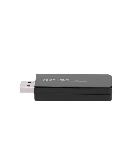 ZAPO W50B 2.4G & 5.8G 1200M Wireless USB 3.0 Adapter Dual Frequency WiFi 11AC Network Card Built-in Smart Antenna Analog AP