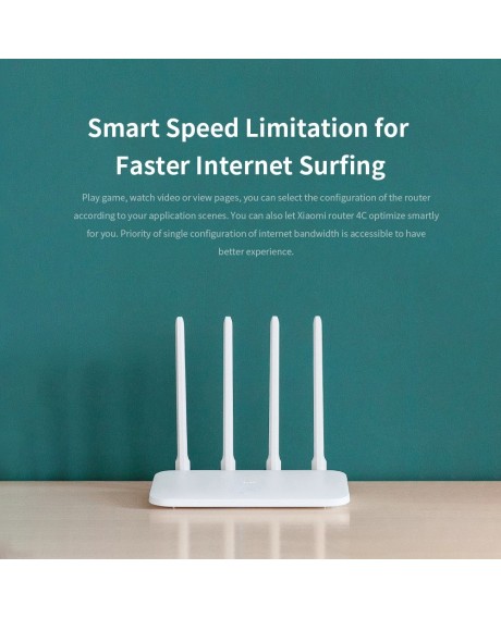 Xiaomi Wireless Router 4C Smart Control High Speed Wide Coverage WiFi Internet Router 64MB 300Mbps