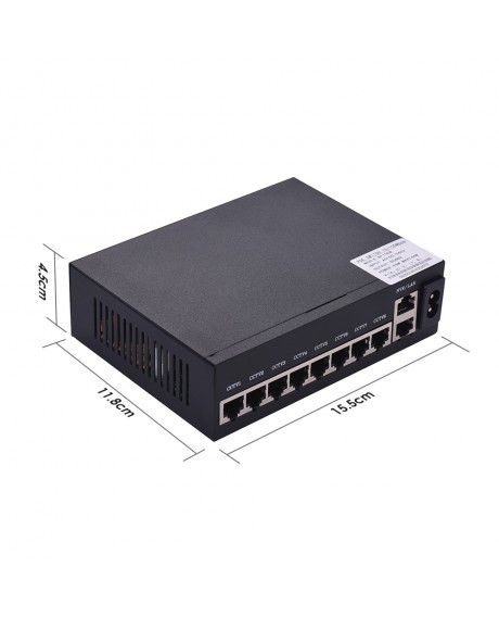 NF1008 POE Switch 8 Ethernet Port 2 Uplink Ethernet Port